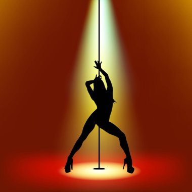 Polonyalı dansçı. Polonyalı dansçı silueti. Trip silueti. Trip dansçısı.