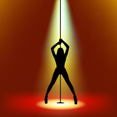 Polonyalı dansçı. Polonyalı dansçı silueti. Trip silueti. Trip dansçısı.