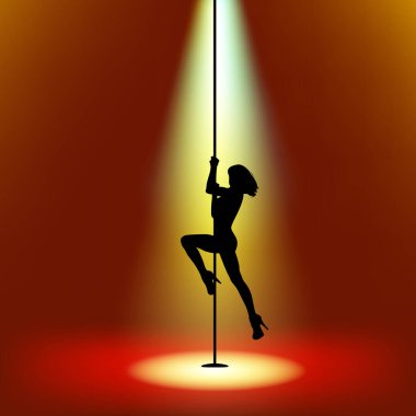 Polonyalı dansçı. Polonyalı dansçı silueti. Trip silueti. Trip dansçısı.