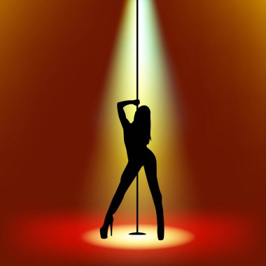 Polonyalı dansçı. Polonyalı dansçı silueti. Trip silueti. Trip dansçısı.
