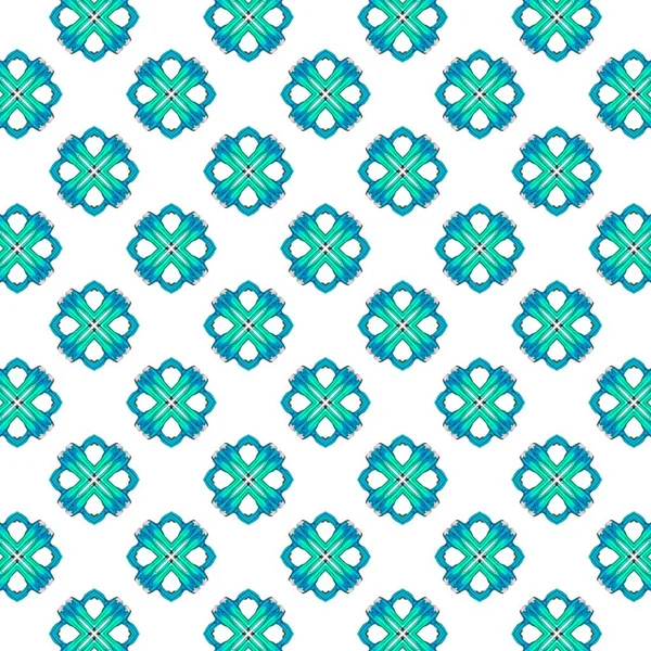 Geometric Pattern Shades Turquoise White Background Simple Graphic Design — Stock Vector