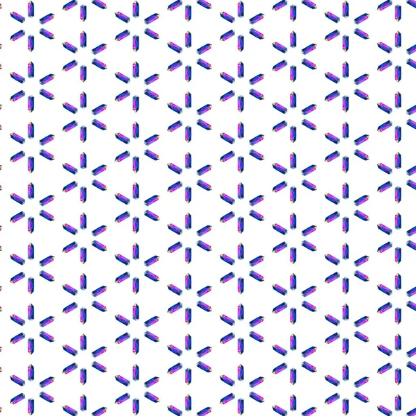 Beyaz arka planda mor tonlarda çiçek tekstil deseni, basit grafik tasarımı