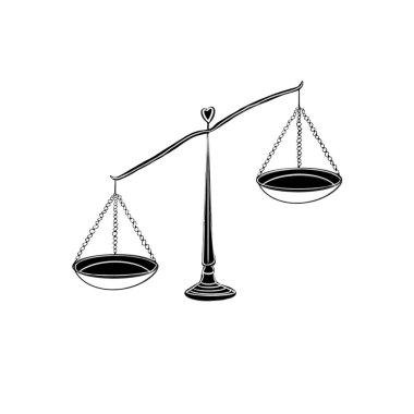 Siyah çizgileri olan ölçeklerin vektör illüstrasyonu