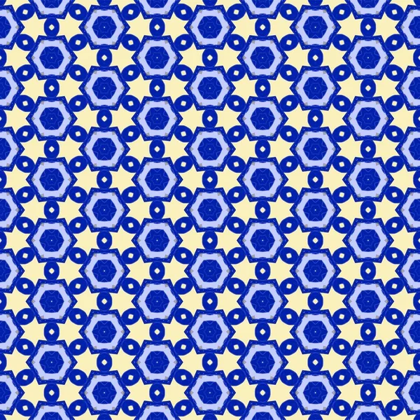 Mavi ve sarı tonlarda vektör deseni, basit grafik tasarımı