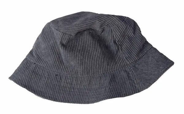 Gray Bucket Hat Isolated White Background Fisherman Hat Irish Country — Stock Photo, Image
