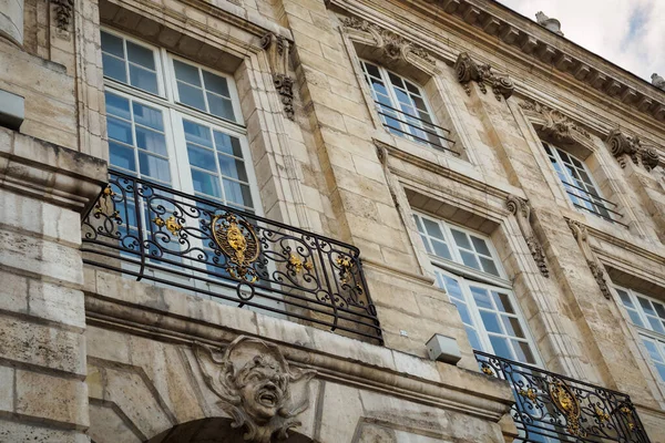 Close Facade Building Place Bourse Bordeaux France — Stock Photo, Image