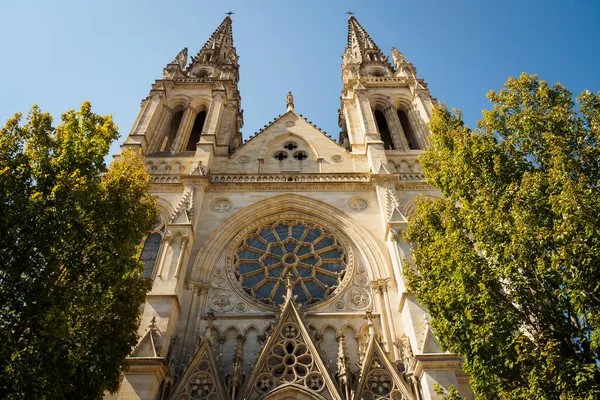 Gevel Van Katholieke Kerk Saint Louis Des Chartrons Bordeaux Frankrijk — Stockfoto