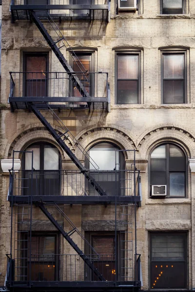 Внешний Аварийный Выход Старого Здания Нью Йорке Штат Нью Йорк — стоковое фото