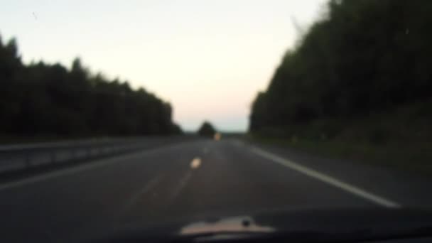法国公路上的道路上一片混乱的景象 — 图库视频影像