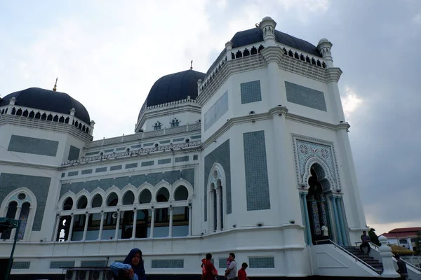 Medan North Sumatera Indonesia November 2021 Mashun Mosque Icon Medan — 스톡 사진