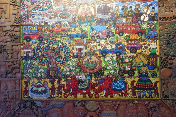 colorful mosaic of the old town of jerusalem, israel