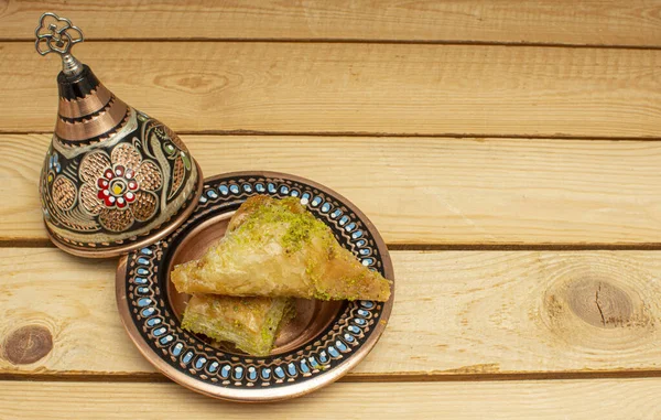 Nahaufnahme Von Traditionellem Türkischem Dessert Baklava Diese Art Von Baklava — Stockfoto