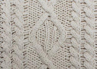Örgü arka plan, doku, desen. Örgü örgüsüyle numunenin yakın çekimi.