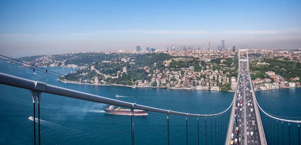 Estambul Turquía Mayo 2010 Estambul Beykoz Fatih Sultan Mehmet Bridge —  Fotos de Stock