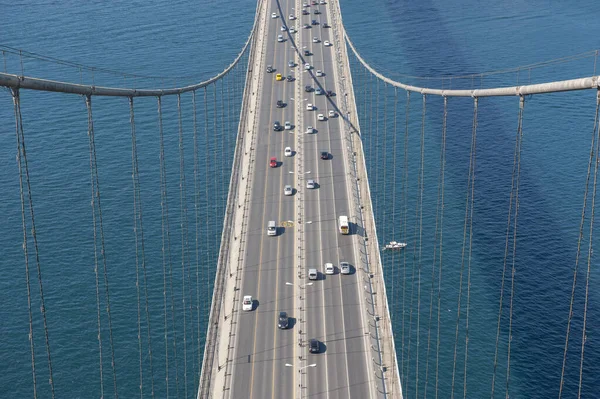 Istambul Turquia Outubro 2011 Ponte Bósforo Também Conhecida Como Ponte — Fotografia de Stock