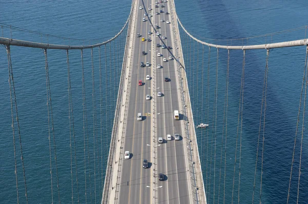 Istanbul Türkei Oktober 2011 Bosporus Brücke Auch Bekannt Als Märtyrerbrücke — Stockfoto