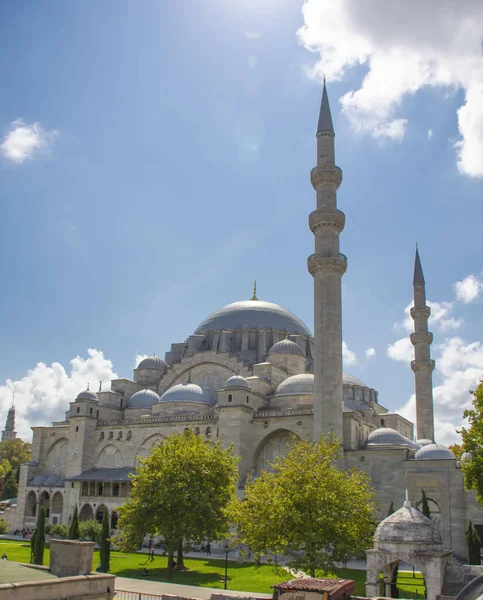 Utsikt Över Suleymaniye Moskén Dagtid Istanbul Turkiet — Stockfoto