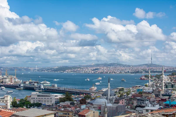 Istanbul Türkei September 2019 Blick Vom Garten Der Süleymaniye Moschee — Stockfoto