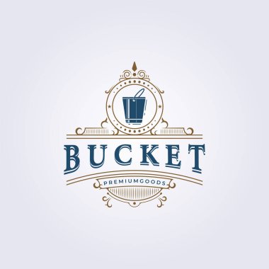 Klasik kova amblemi rozet logo vektör şablonu resimli grafik tasarımı