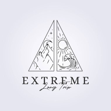 extreme adventure travel explore logo vector illustration design