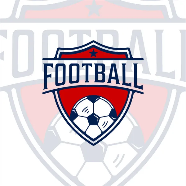Calcio Calcio Moderno Logo Vettoriale Illustrazione Modello Icona Grafica Emblema — Vettoriale Stock