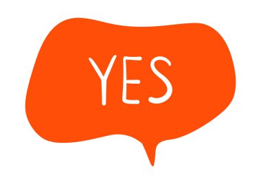 Kabarcık konuşma cümlesi. Çevrimiçi mesaj etiketi, sohbet bulutu, çizgi film diyalog balonu. Vektör illüstrasyonu