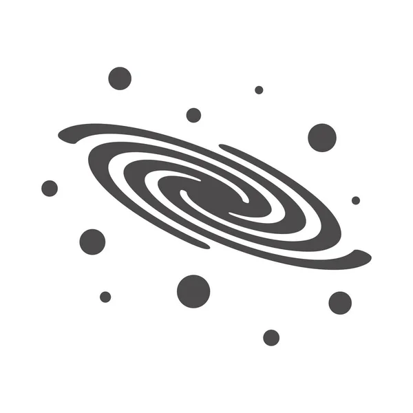 Icono Galaxia Ilustración Vectorial — Vector de stock