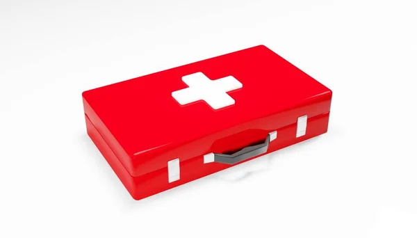 Render First Aid Kit Isolated White Background Illustration Digital Image — Stock Photo, Image