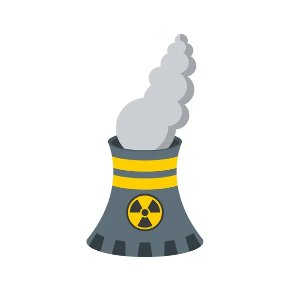 Nuclear Power Plant Tower Vector Isometric View — Stockvektor