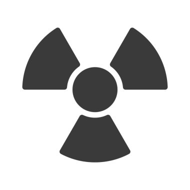 Atom nuclear power plant sign isolated on white background.Vector illustration.