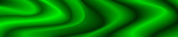 Sfondo Orizzontale Astratto Tonalità Verdi Con Immagine Pieghe Ondulate Lisce — Vettoriale Stock