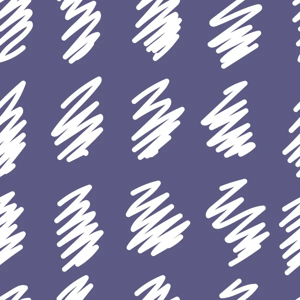 Nahtlose Abstrakte Muster Form Eines Kritzelmusters Weiß Und Blautönen Für — Stockvektor