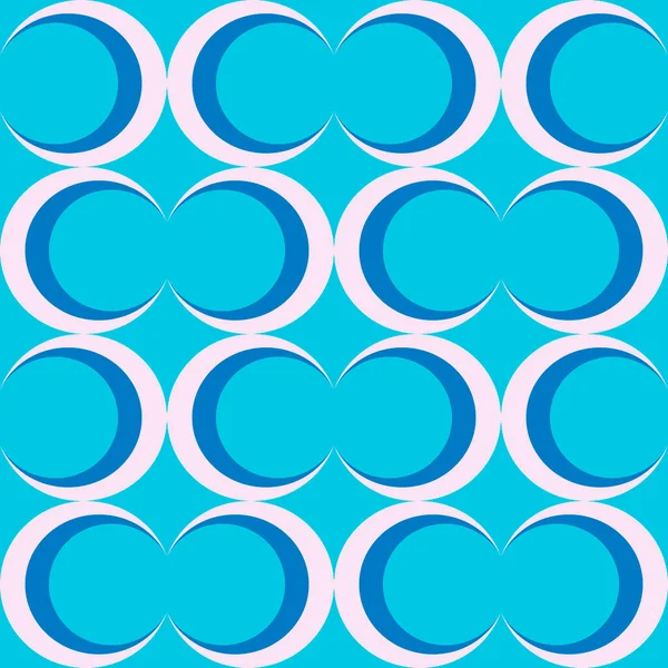 Seamless Abstract Pattern Form Ornament Light Blue Tones Prints Fabrics — Stock Vector