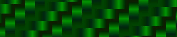 Narrow Decorative Abstract Pattern Green Shades Prints Decorative Panels Web — Stock Vector