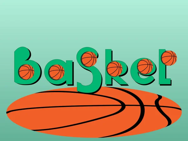 Vector Illustration Green Orange Tones Sports Theme Design Sports Logos — Vector de stock