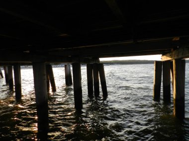 Beautiful sunset on the Baltic Sea. A walk along the seashore during your vacation. Perfect wallpaper.