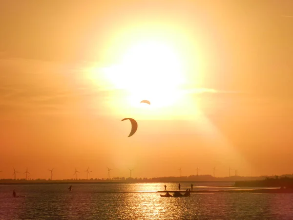 Beautiful sunset on the Baltic Sea. A walk along the seashore during your vacation. Perfect wallpaper.