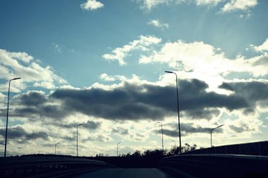 Fragment of the road. Way through the wilderness. Perfect for wallpaper.