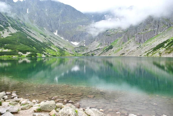 Beautiful Lake National Park Tatry Mountains Spring Summer — Stockfoto