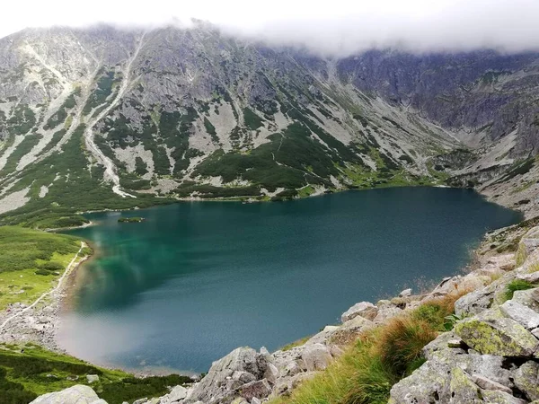 Beautiful Lake National Park Tatry Mountains Spring Summer — Fotografia de Stock