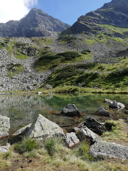 Beautiful Lake National Park Tatry Mountains Spring Summer — Stockfoto