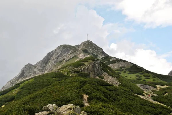 Beautiful Mountain Landscape Trail Leading Tatra National Park — Foto Stock