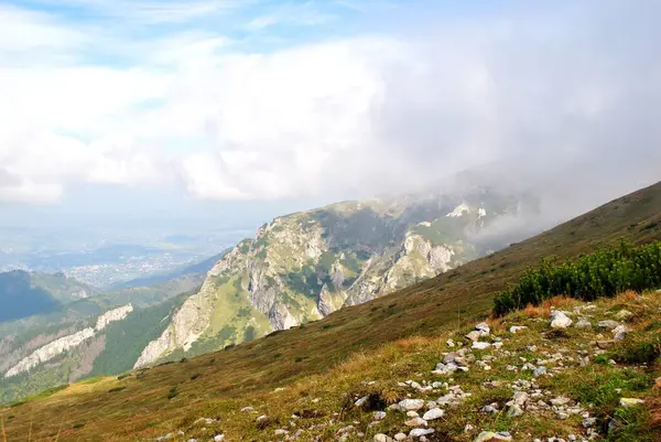 Beautiful Mountain Landscape Trail Leading Tatra National Park — Fotografia de Stock