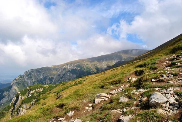 Beautiful Mountain Landscape Trail Leading Tatra National Park — Fotografia de Stock