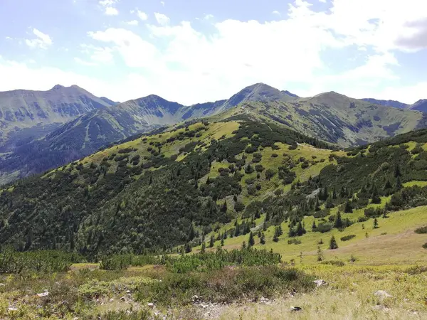 Beautiful Mountain Landscape Trail Leading Tatra National Park — Foto de Stock