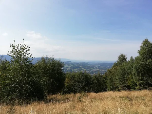 Beautiful mountain landscape. A trail leading through the Tatra National Park.