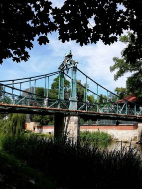 Polonya 'da bir şehir, Wrocaw. Şehir merkezi. Güzel mimari.