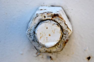 Rust on metal. Old steel structure. Interesting, beautiful pattern. Perfect wallpaper, background.