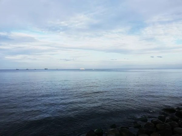 Берег Балтийского Моря Гдыня Красивый Морской Пейзаж Летние Каникулы — стоковое фото