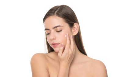 Güzellik kozmetiği. Temizleme fırçası. Karşınızda kadın kozmetik ürünü..